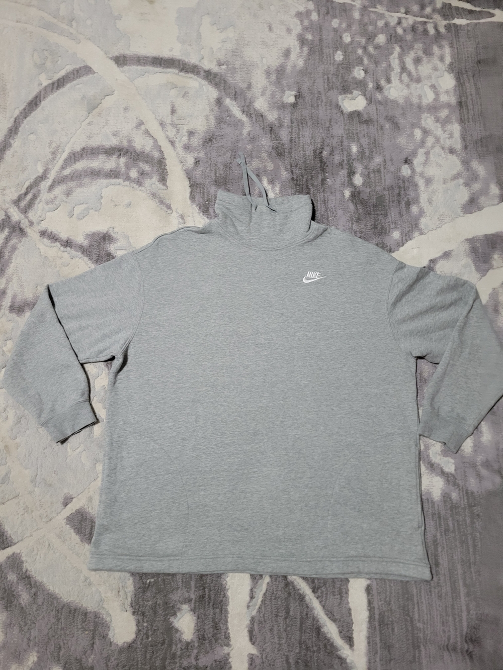 Nike Women’s Heather Gray Turtleneck Oversized Pullover Size M